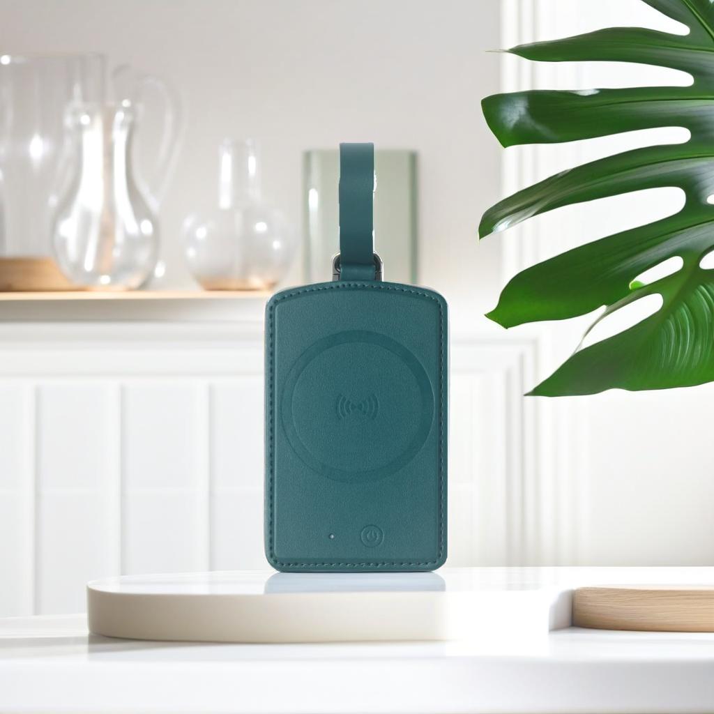 Trackable Leather Luggage Tag – Apple Find My Compatible