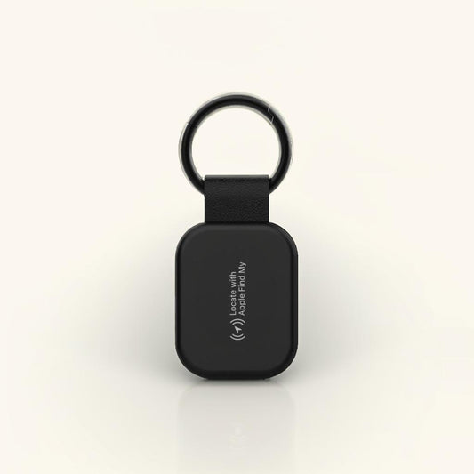 Premium Leather Keychain with GPS Tracker – Works with Apple Find My